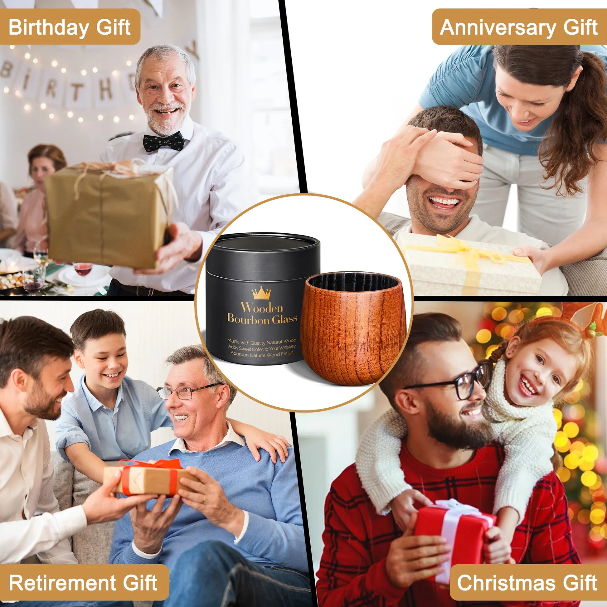 Discover Bold Bourbon Flavors – Get Yours Today! Enhance your whiskey experience with this handcrafted charred wooden bourbon glass. Click “Add to Cart” now and enjoy smoother, richer flavors
Durable & Shatterproof - Say goodbye to glass tumblers! This shatterproof whiskey tumbler is made of premium wood, long lasting and delivers rich flavours with every sip. Perfect for Gifting